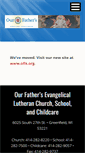 Mobile Screenshot of ourfatherslutheran.org